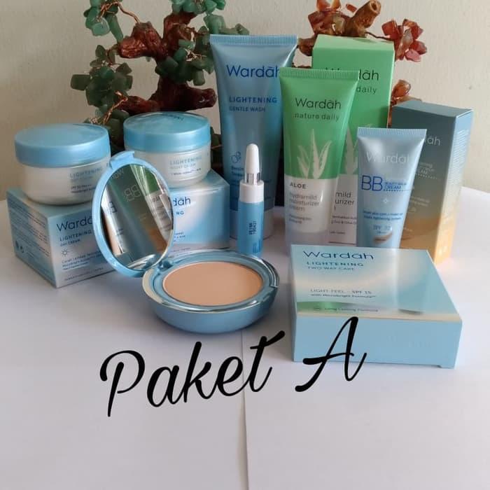 Gambar PAKET PERAWATAN WARDAH LIGHTENING SERIES A DAN B - Bedak TWC no 01 dari vinoty shop undefined Tokopedia