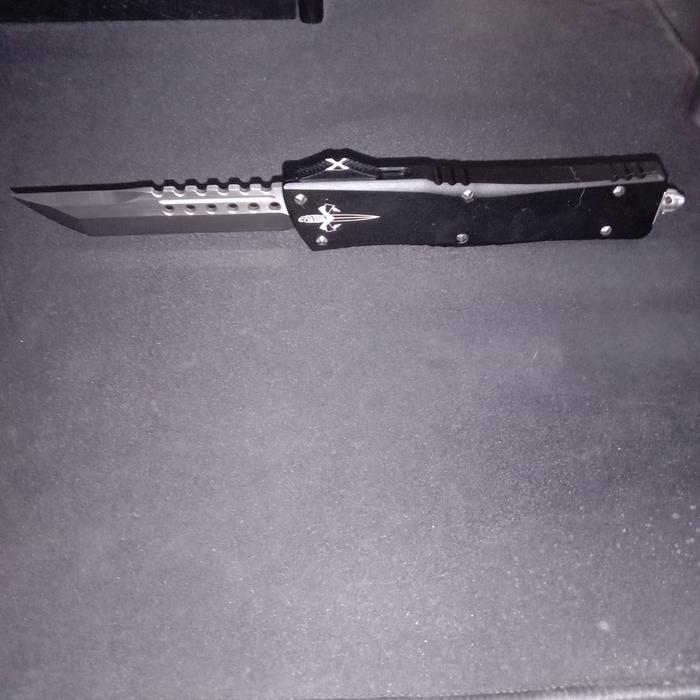 Gambar pisau microtech berburu/hiking dari Harimau ompong undefined Tokopedia