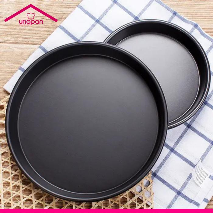 Gambar Unopan UN26005 - Pizza Pan (Hard Anodized) / Loyang Pizza Black 9inch dari Trinity Kitchen undefined Tokopedia