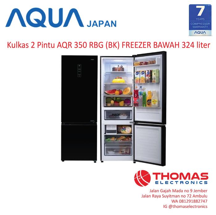 kulkas aqua aqr 350 rbg