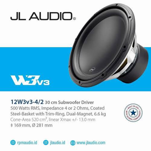 JL AUDIOサブウーファー JL AUDIO 12W3v3-4サブウーファー 2基セット