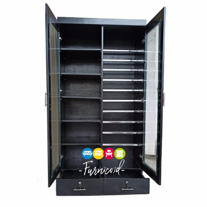 Gambar Lemari Hijab Kerudung KAYU TEAKBLOK ASLI • DUCO - size jumbo dari FURNICO.ID undefined Tokopedia