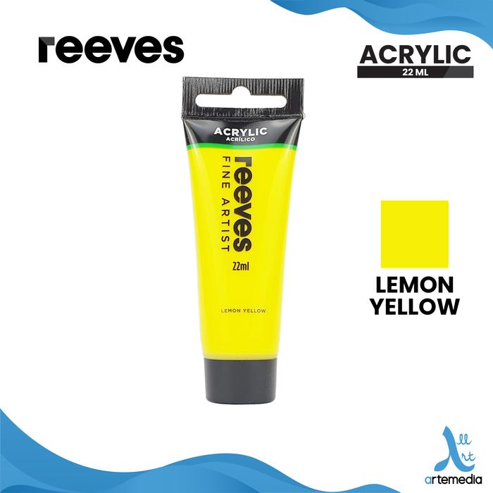 Gambar Cat Akrilik Reeves Fine Artists Acrylic Paint Color 22ml - LEMON YELLOW dari Artemedia_NEW undefined Tokopedia