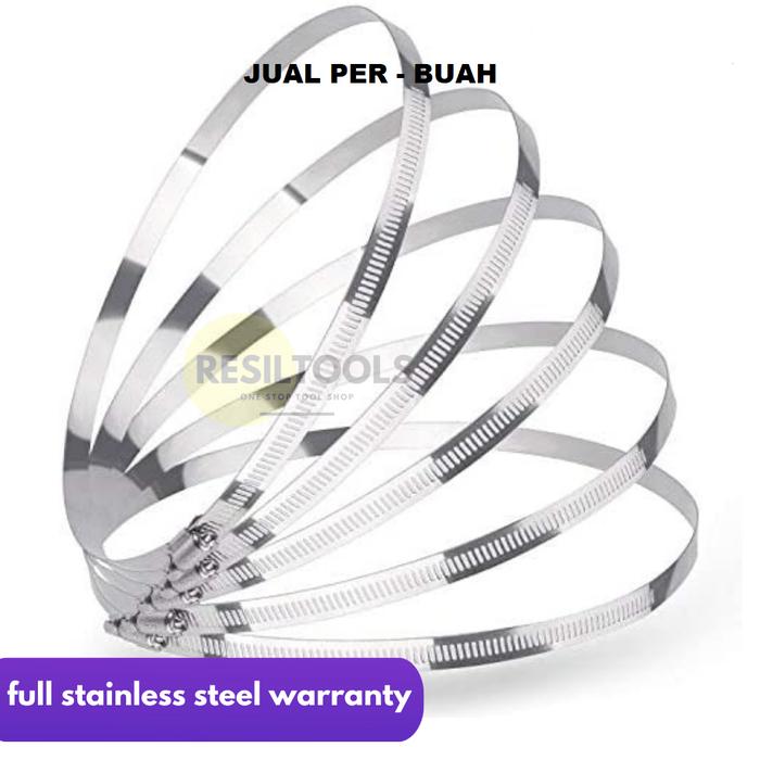 Gambar Perbuah Clamp Selang Stainless 128 - 153 mm Pengencang Hose Clamp dari Toko Toilet undefined Tokopedia
