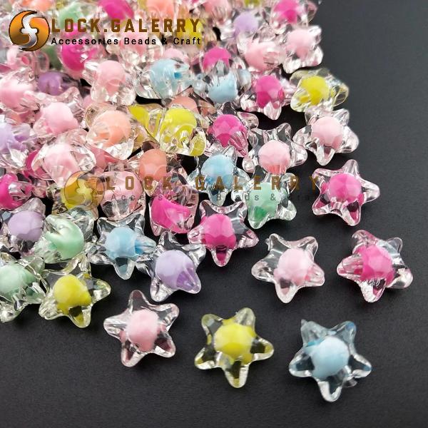 Gambar Mote Manik Manik Mute Isi Clear Bening Aneka Macam Monte Bintang Love - Bintang 25 pcs dari Lock Galerry undefined Tokopedia
