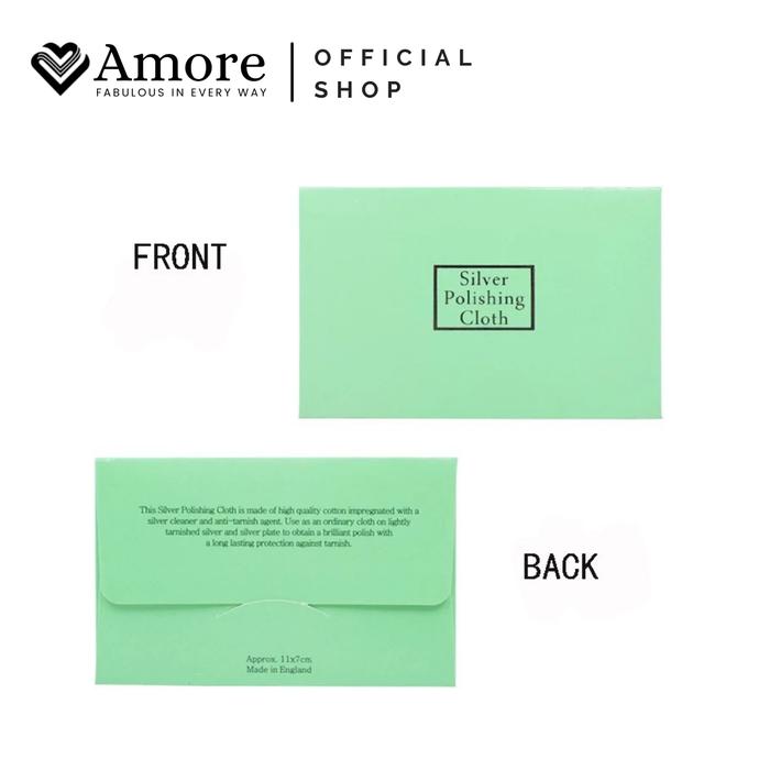 Gambar Amore Silver Polishing Cloth Kain Pembersih Perhiasan Perak - HIJAU dari Clairine Jewellery undefined Tokopedia