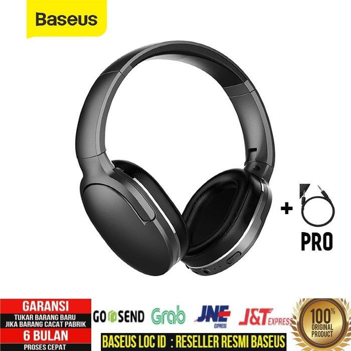 Gambar Baseus D02 Pro Foldable Headphone Bluetooth Wireless/Wired V5.0 Earphone - Hitam dari Baseus Loc id undefined Tokopedia