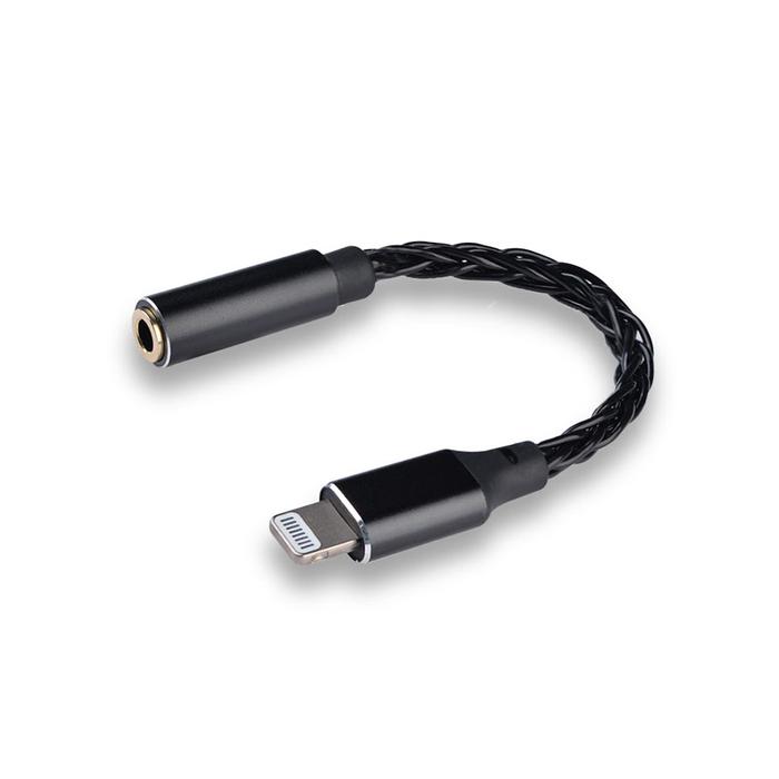 Gambar JCALLY JM08L Audio Lightning to Jack 3,5mm Kabel Audio Iphone Adapter - Hitam dari NADDA OFFICIAL STORE undefined Tokopedia