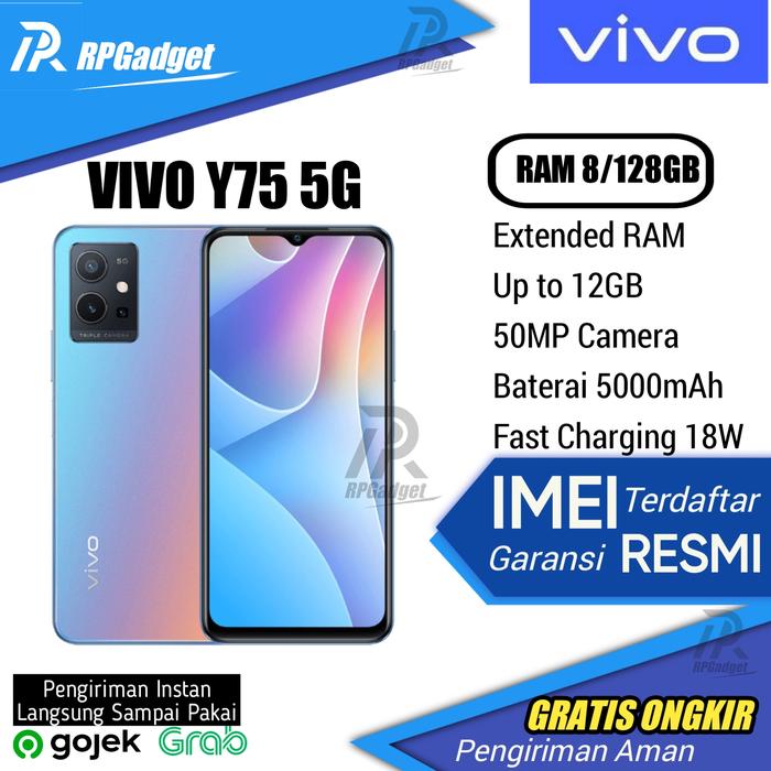 Gambar VIVO Y75 5G Ram 8/128GB Garansi Resmi Vivo Indoensia - Glowing Galaxy dari RPGadget undefined Tokopedia