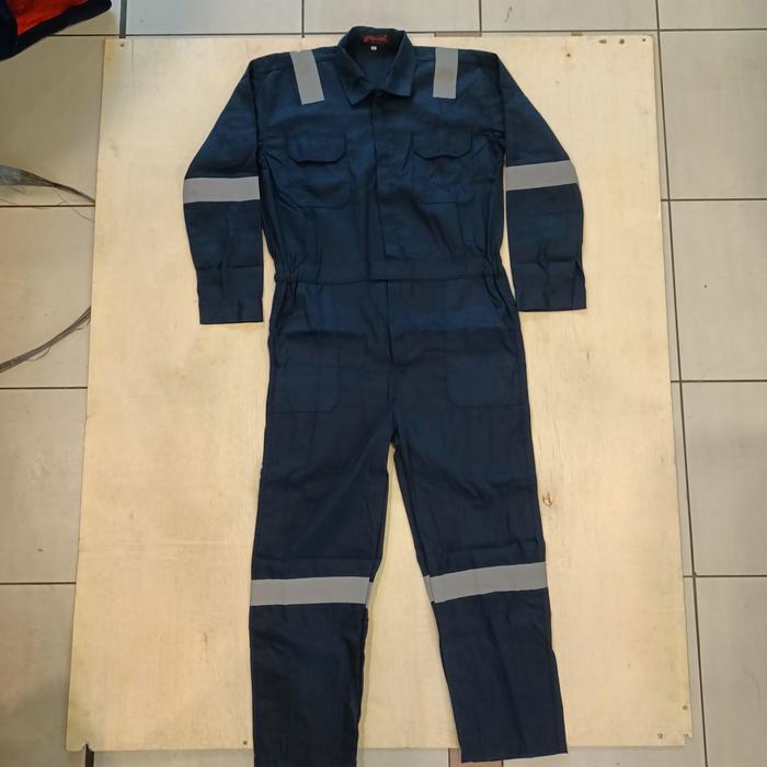 Gambar Wearpack Safety Terusan Coverall/ Wearpack safety - Biru Navy, XXXL dari gudang wearpack termurah undefined Tokopedia