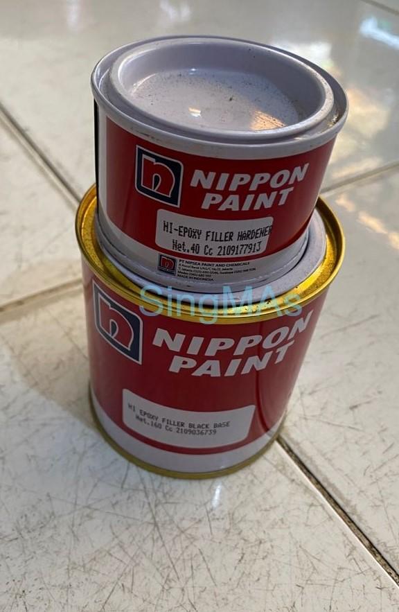 Gambar NIPPON HI EPOXY FILLER 200cc Set Cat Dasar Meni Besi Hitam Putih Grey - Black (Hitam) dari SingMAs undefined Tokopedia