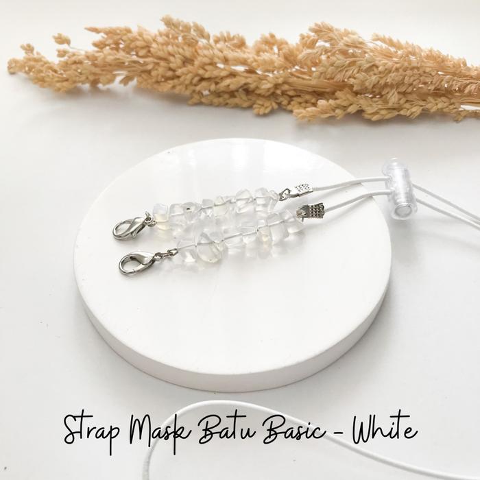 Gambar Strap Masker Batu Basic - White dari Dazscarf undefined Tokopedia