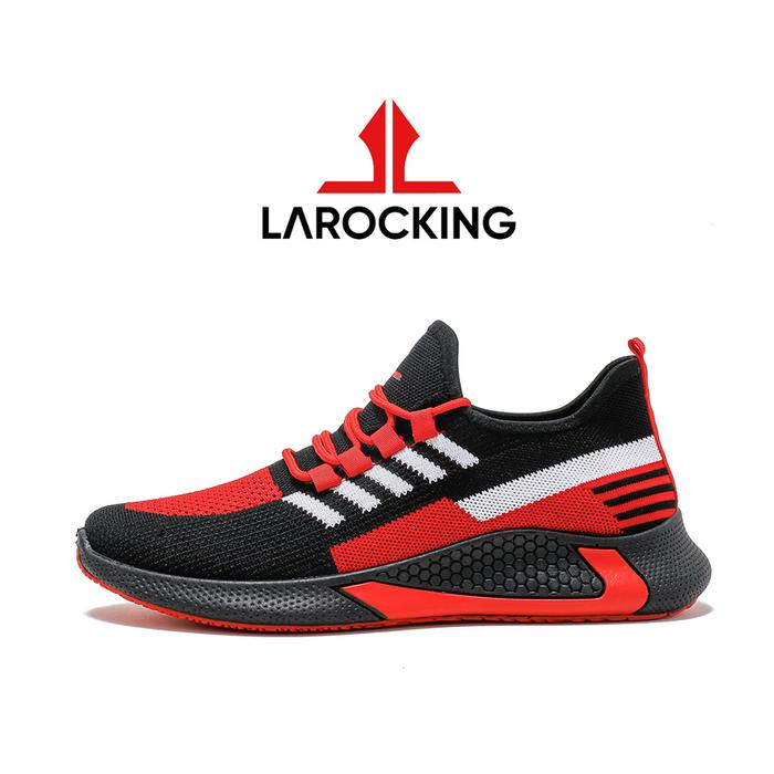 Gambar Larocking - Vortex Hitam Merah Putih | Sepatu Sneakers Running Shoes dari Larocking undefined Tokopedia