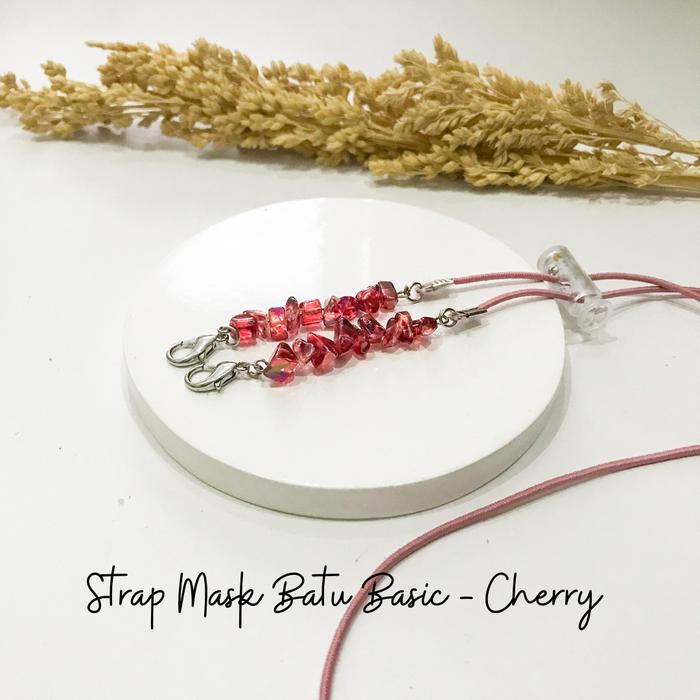 Gambar Strap Masker Batu Basic - Cherry dari Dazscarf undefined Tokopedia