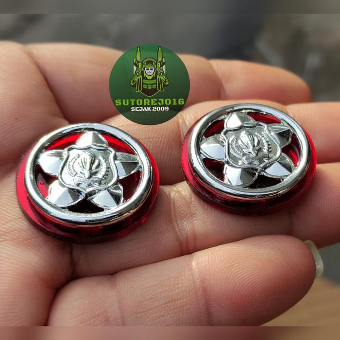 Gambar monogram satpam terbaru bahan logam latar merah mika akrilik miror - putih 2 pcs dari sutorejo16 undefined Tokopedia