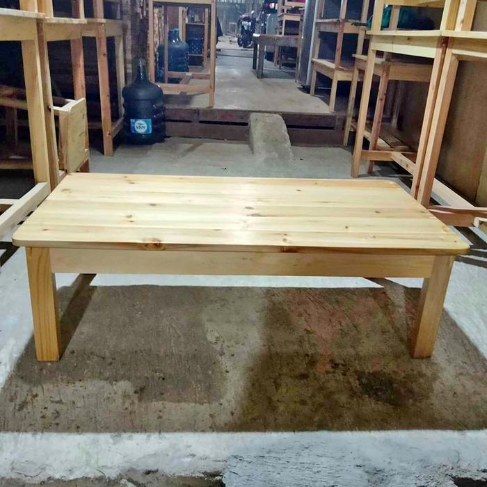 Gambar meja lesehan meja laptop 3 varian warna bahan kayu 100×47×35cm - natural glossy dari ENI ENI undefined Tokopedia