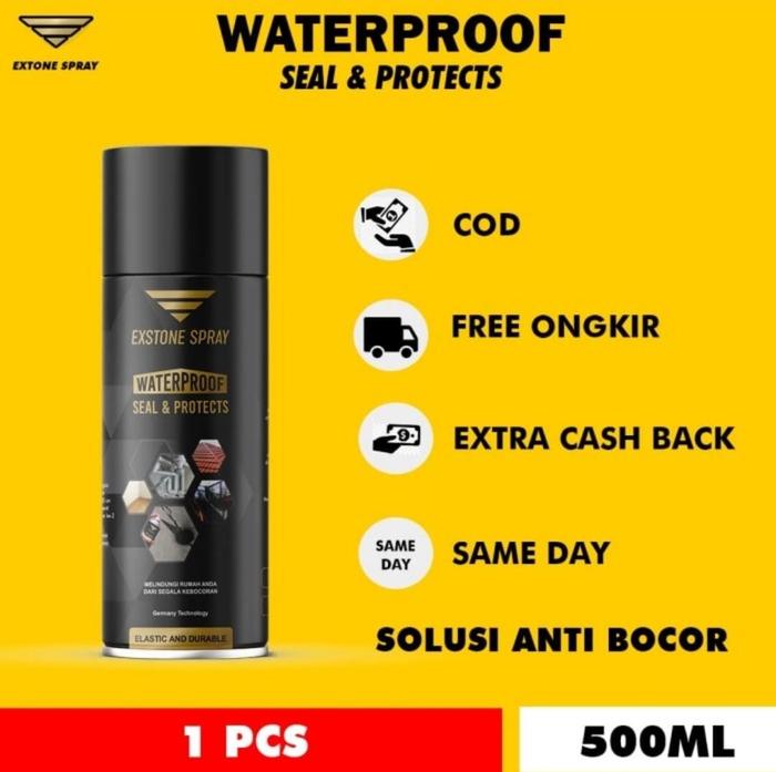 Gambar EXSTONE SEALENT SPRAY - ATAP ANTI BOCOR - 01 Pcs - AQUA SPRAY - Hitam dari Exstone Store undefined Tokopedia