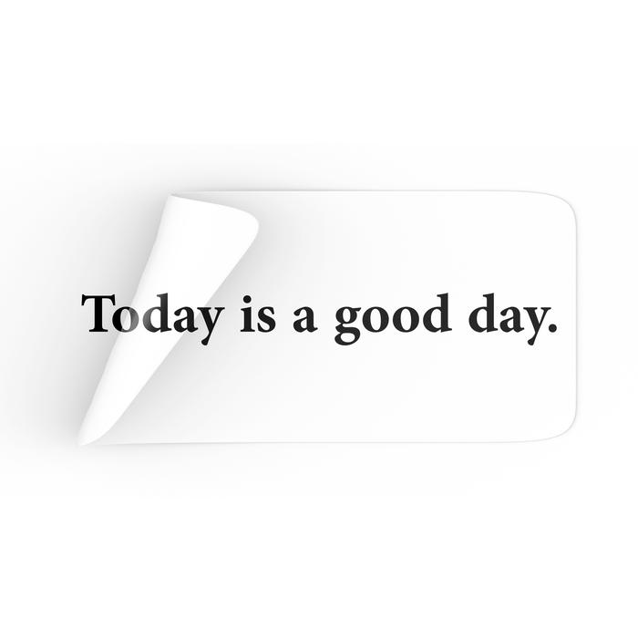 Gambar Sign Today Is A Good Day Sticker Cermin Hitam Putih - INPI HOUSE - Hitam, 52x6 cm dari INPI House undefined Tokopedia