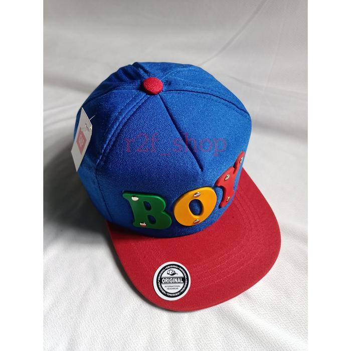 Gambar r2f_shop - Topi Anak Snapback "BOY" Model Timbul (4 Tahun Keatas) - Biru dari r2f_shop undefined Tokopedia