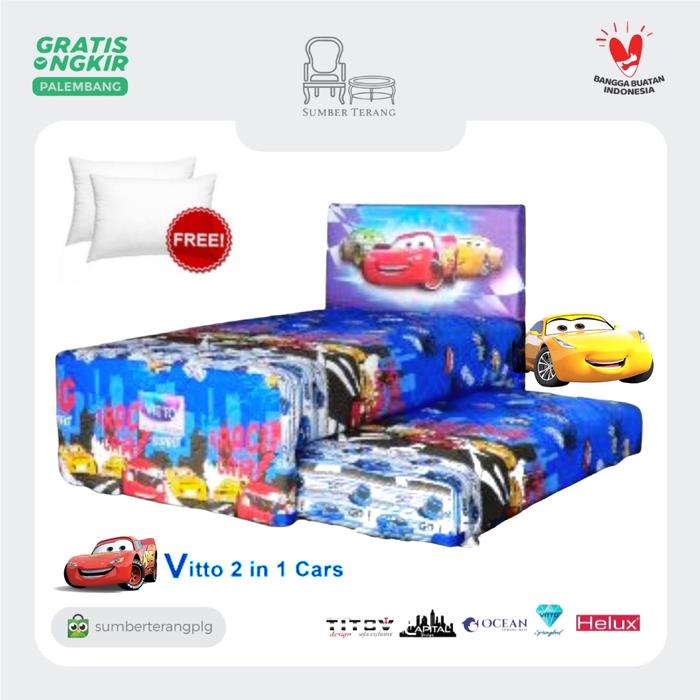 Gambar Kasur Anak Springbed Sorong Ocean Vitto 2 in 1 Cars Matras Ocean Vitto dari Sumber Terang PLG undefined Tokopedia