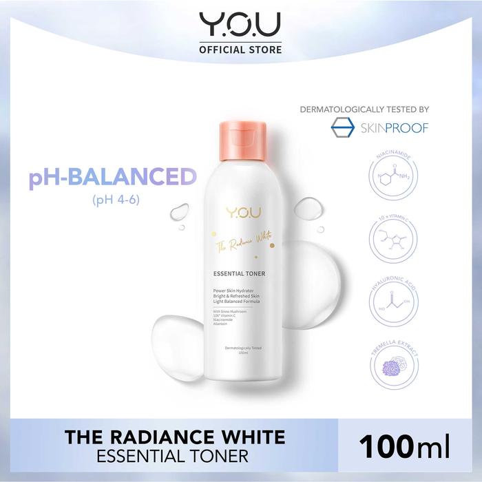 Gambar YOU The Radiance White Refreshing Toner 100ml - EssentialToner dari YOU Beauty Official undefined Tokopedia