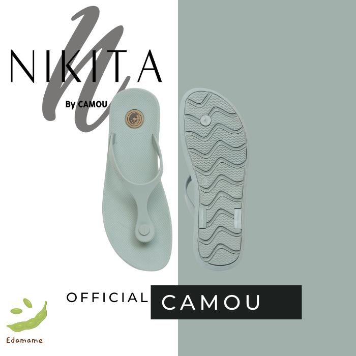 Gambar [Official] Sandal Wanita Jepit Camou NIKITA Edamame Hijau - Edamame, 37 dari Camou Sandal undefined Tokopedia