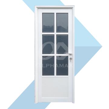 Gambar ALPHAMAX Max 7A-KKT Pintu Taman Pintu Aluminium Kaca Bevel 80 x 200 cm - Putih, Buka Kanan dari Alphamax Official undefined Tokopedia
