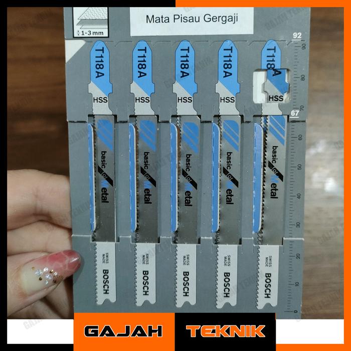 Gambar Mata Jigsaw BOSCH Mata Potong Besi Kayu T 111 C dan T118A - Besi dari Armada Teknik SMG undefined Tokopedia