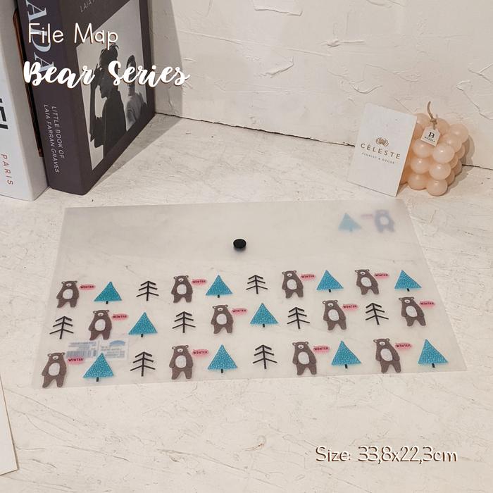 Gambar File Map Document Aesthetic | Map Penyimpan File Lucu Edisi Beruang - Type A dari Celeste Florist undefined Tokopedia