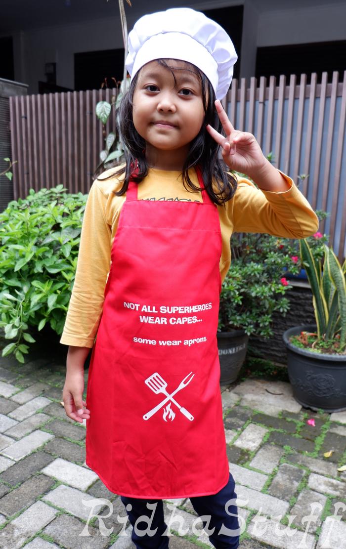 Gambar Apron Drill Not all heroes wear capes - Anak dari RidhaStuff_NEW undefined Tokopedia