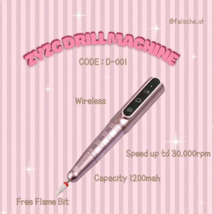 Gambar ZYZC NAIL DRILL MACHINE D-001 HAND PIECE WIRELESS FOR MANICURE PEDICUR - pink dari Rych.id undefined Tokopedia