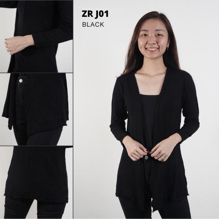 Gambar Cardigan Wanita Hitam Branded ZARA / Cardigan Wanita Rajut Hitam Outer - Hitam, M dari BARIZCO undefined Tokopedia