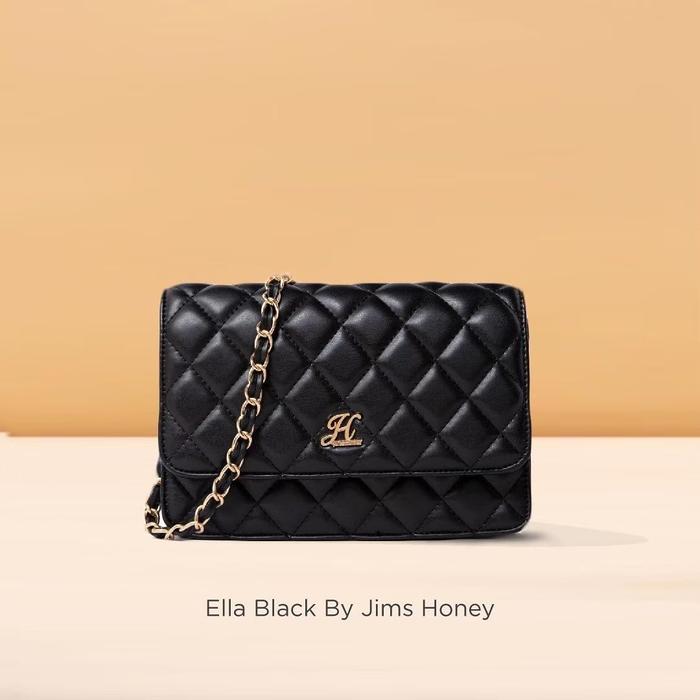 Gambar TAS SELEMPANG WANITA JIMS HONEY ELLA BAG FREE BOX - Hitam dari Aghnia Official Shop undefined Tokopedia