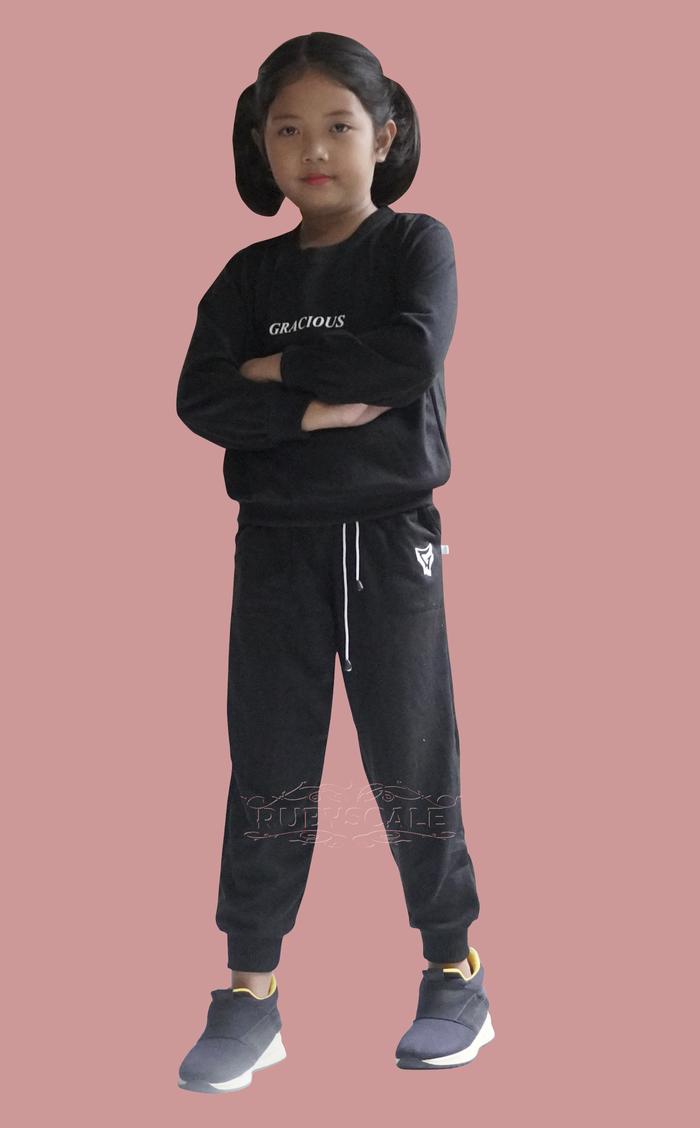 Gambar Baju Anak Setelan Sweater Trening Training Jogger Olahraga 2-12tahun - Hitam, 2 dari Hesclothes oficial shop undefined Tokopedia