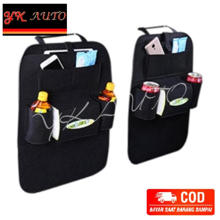 Gambar Car Seat Organizer Tas Mobil Multifungsi - Hitam dari Yos Komsel undefined Tokopedia