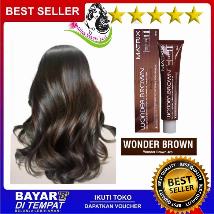 Gambar cat rambut matrix wonder brown 4 RB (red brown) - cat rambut dari ALINA best SALE undefined Tokopedia
