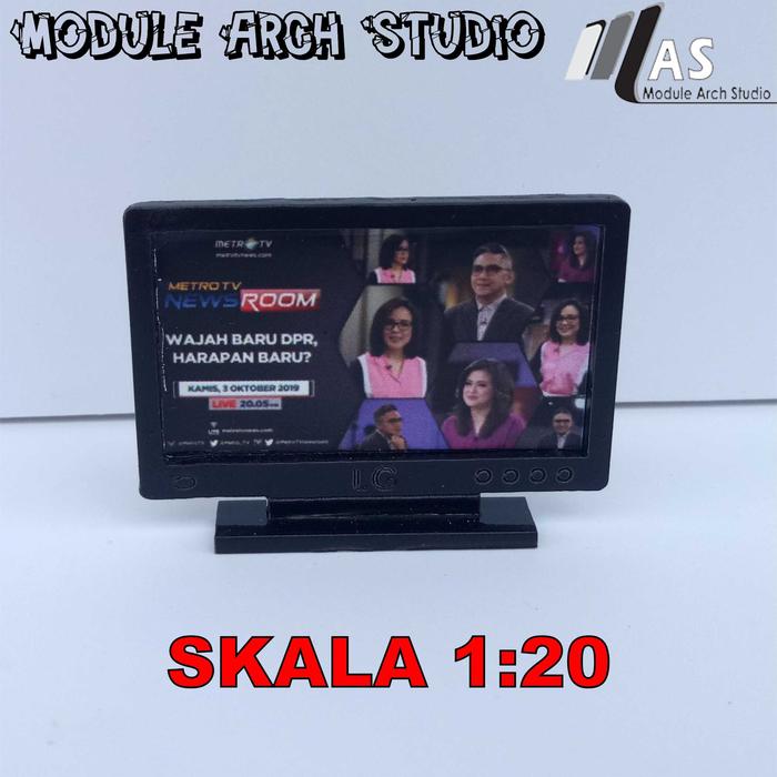 Gambar Maket TV - Miniatur TV - 1:20 dari Module Arch Studio undefined Tokopedia