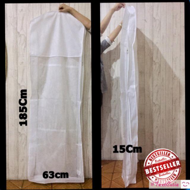 Gambar Cover gaun wedding pelindung gaun baju pesta - Putih dari GMic's Shop undefined Tokopedia
