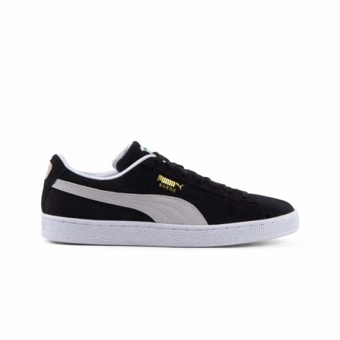Jual Sepatu Pria Sneakers Puma Suede Black White 100% Original