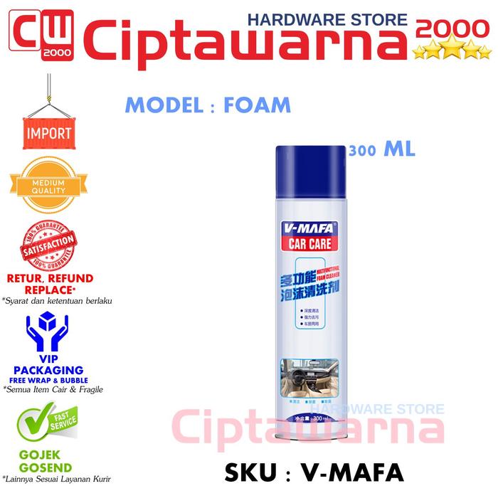 Gambar V-MAFA CAR CARE MULTI-FUNCTION FOAM CLEANER PEMBERSIH INTERIOR MOBIL dari Ciptawarna2000 Home Living undefined Tokopedia