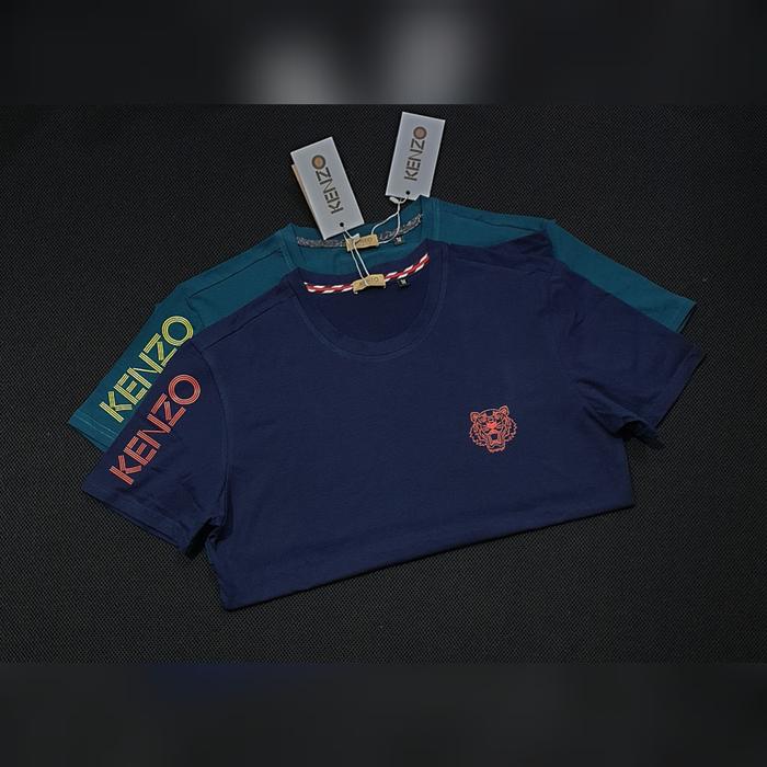 Gambar kaos impor kz 88114, bahan spandek import premium, size M-L-XL-2XL - navy, M dari SINAR EMAS Ge20 undefined Tokopedia