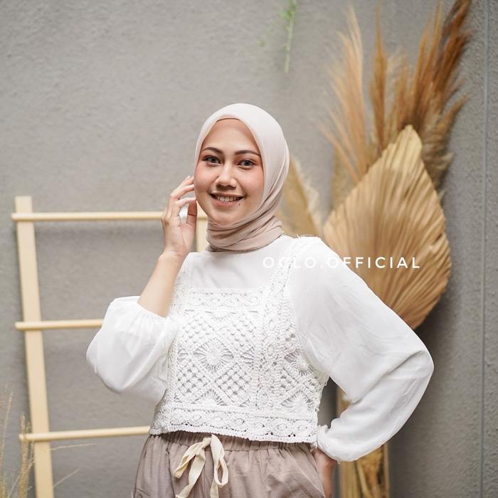 Gambar Oclo Official - Garneta Blouse All Size - Broken White dari Bintang31online undefined Tokopedia