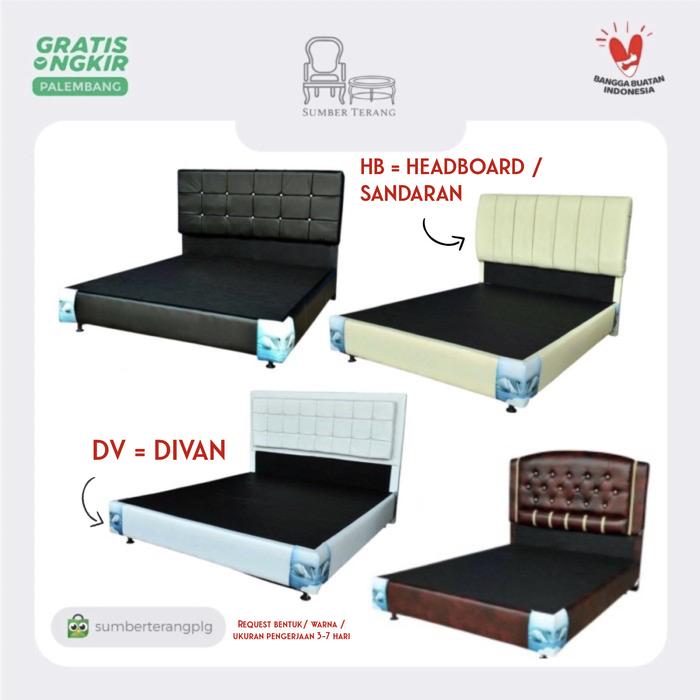 Gambar Divan dan Sandaran Springbed Set / Set Divan Sandaran Murah Palembang - HB 90/100/120 dari Sumber Terang PLG undefined Tokopedia
