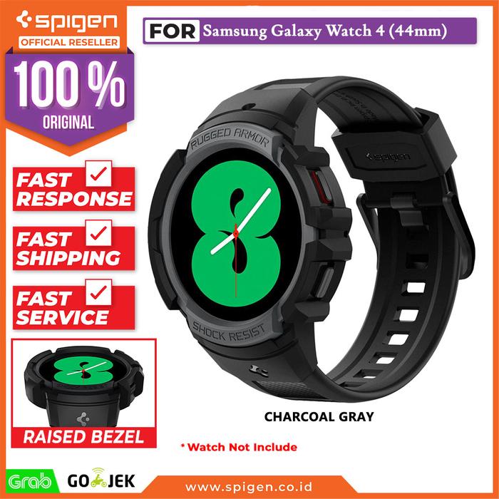 Jual Case Strap Samsung Galaxy Watch 4 44mm / 40mm Spigen Rugged Armor Pro  - 40mm, Charcoal Gray - Jakarta Barat - Spigen Official | Tokopedia