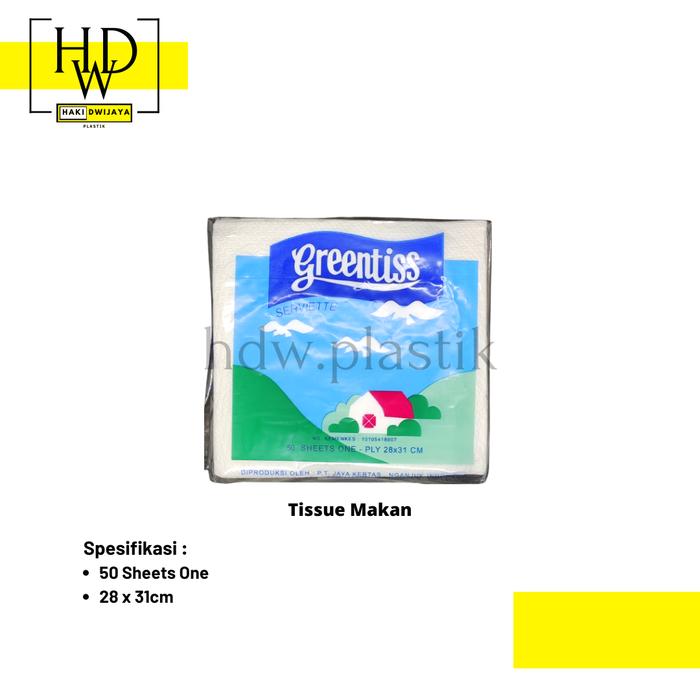 Gambar Tissue Kotak / Tissue Makan Greetiss - Putih dari HoWe Packaging undefined Tokopedia