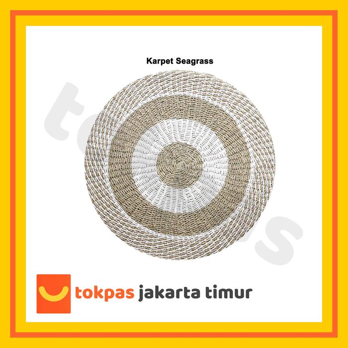 Gambar Karpet Rug Bulat Anyaman Enceng Gondok / Anyaman Seagrass Pandan Laut - Seagrass 100 cm dari Tokpas Jakarta Timur undefined Tokopedia