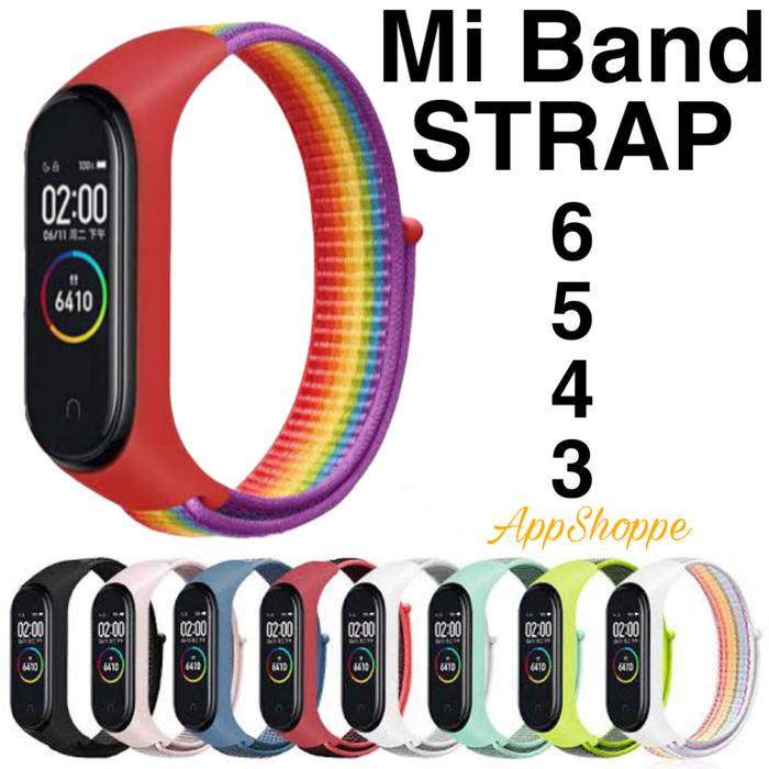 Jual Xiaomi Mi Band 5 4 3 STRAP Nylon Woven with Silicone Frame Multi Color  - Apple Green - Jakarta Selatan - Appshoppe | Tokopedia