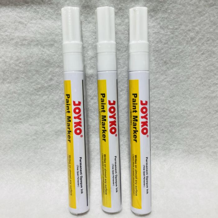 Gambar SPIDOL JOYKO PERMANENT MARKER PTM-37 TINTA PUTIH / 1 PCS dari CUNKOKO SERBA ADA undefined Tokopedia