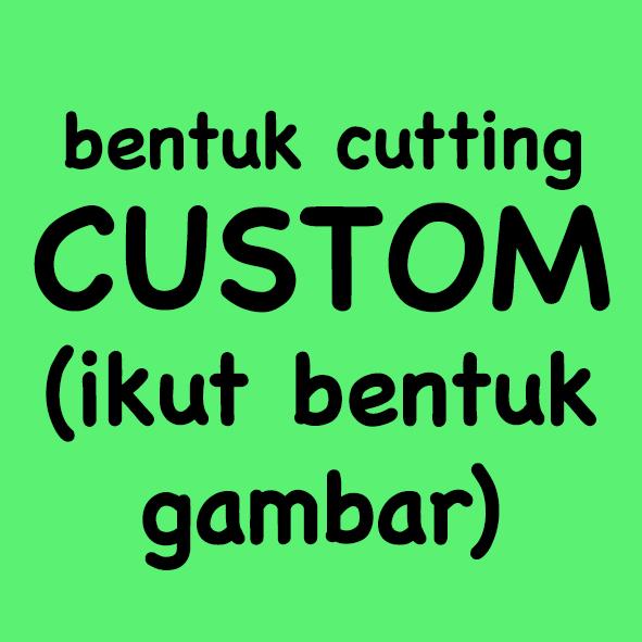 Gambar Ukuran 3x3 cm Label Stiker Kromo (Cetak Plus Cutting) - CUSTOM dari SudutSouvenir undefined Tokopedia