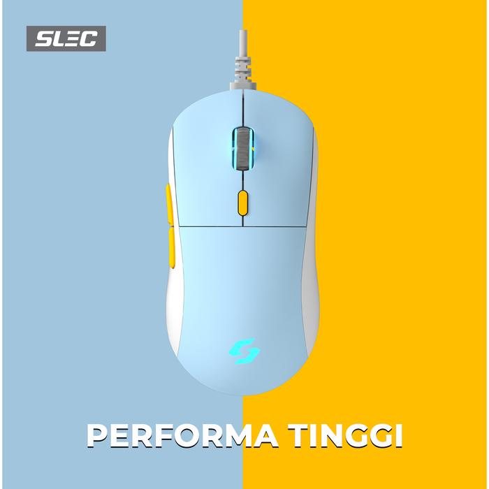 Gambar SLEC Gaming Mouse SL8 Sky Blue dari SLEC Official Store undefined Tokopedia